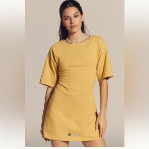 Daily Practice Field Day Short Sleeve Shirt Dress Golden Hour NWT